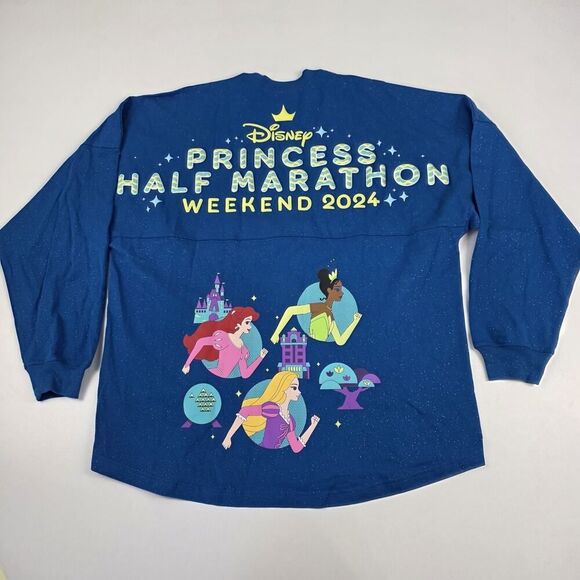2024 Disney Parks RunDisney Princess Half Marathon Spirit Jersey Sz Large NWT - Picture 1 of 9